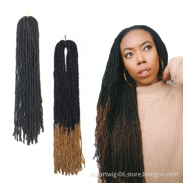 Micro sister Locs Crochet Hair Braids Sister locs Straight Goddess Faux Locs Crochet Hair Synthetic Braiding Hair Extensions